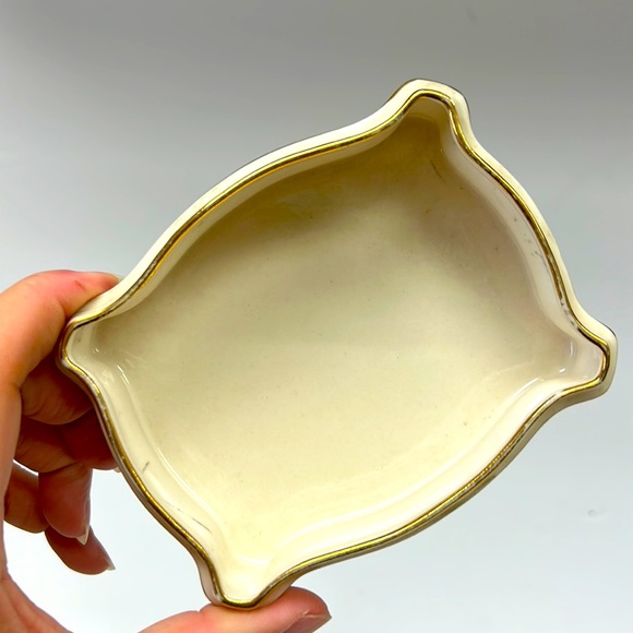 Antique bone china French lidded vanity box . - Picture 4 of 10